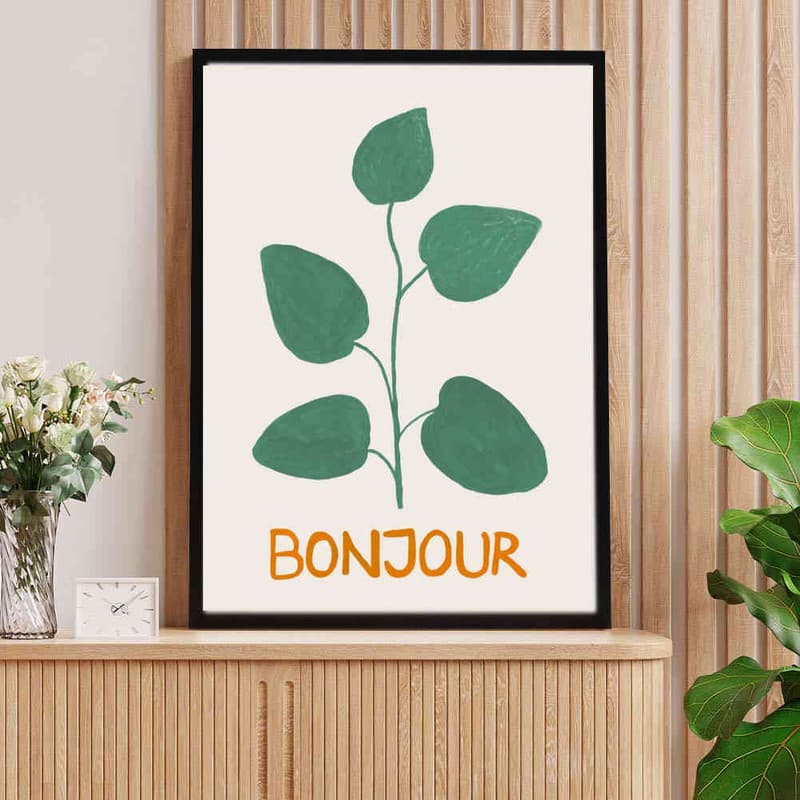 تابلو مدل Bonjour Botanicu کد 248901751 — تصویر ۳