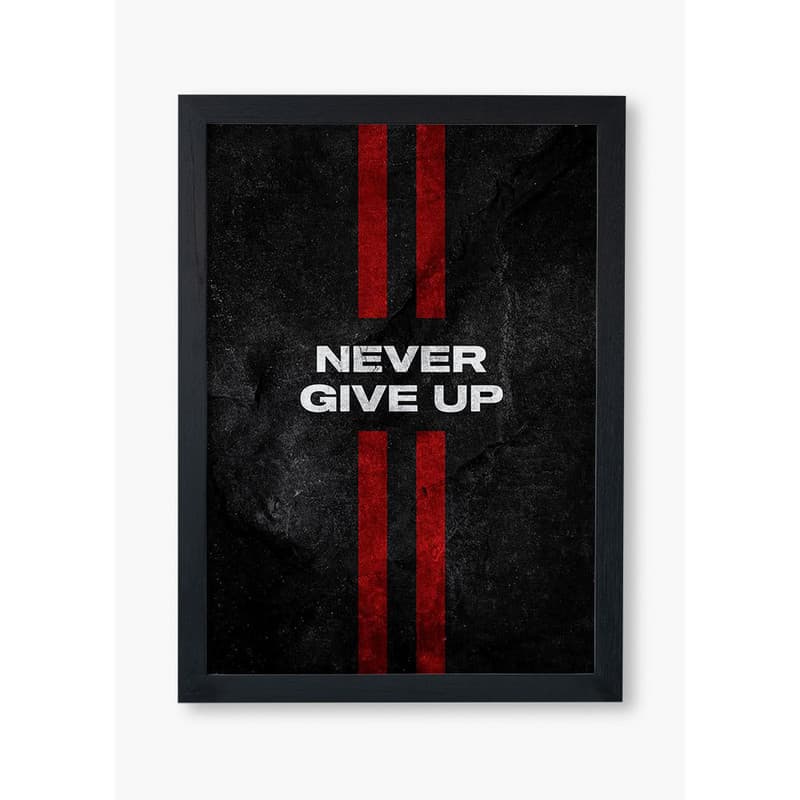 تابلو صبا مدل never give up کد 6950162 — تصویر ۲