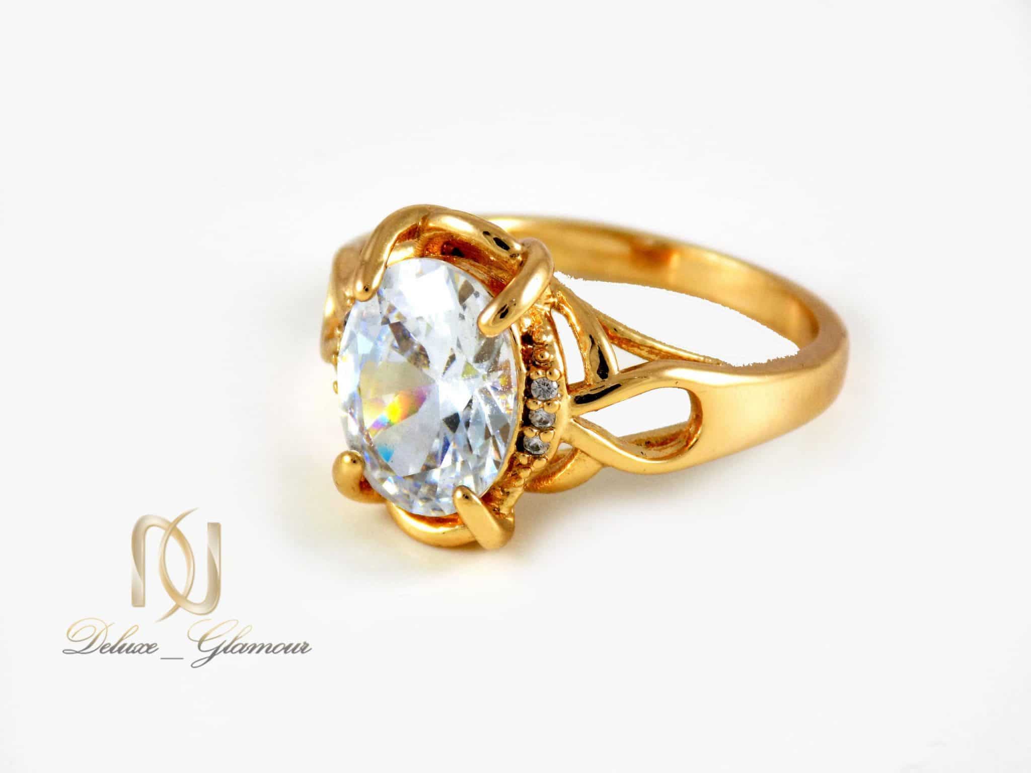 ست حلقه نقره عیار 925 تایلندی با نگین برلیان rg-n276 — تصویر ۸