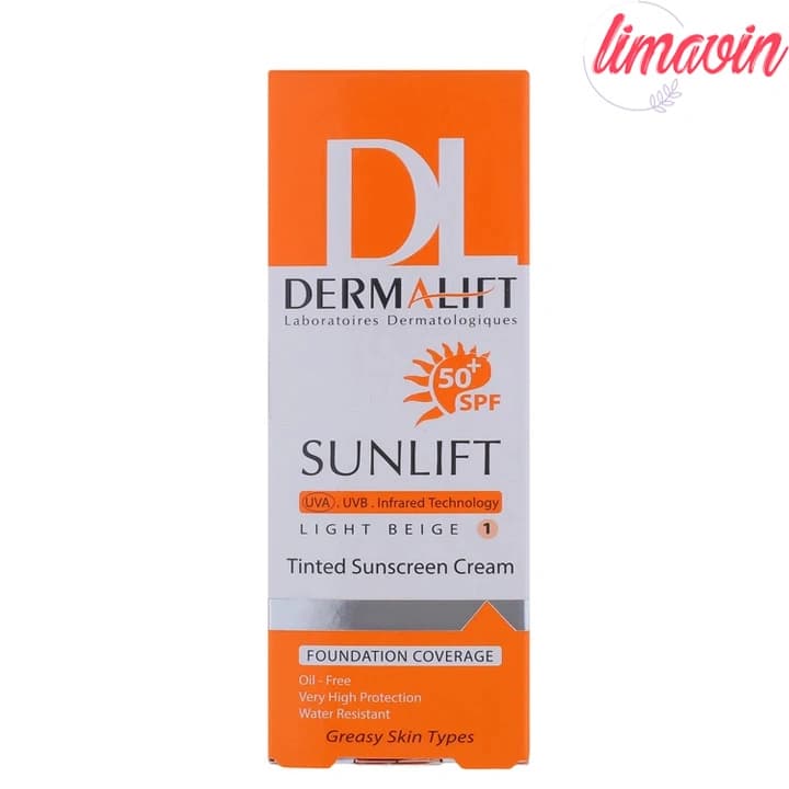 کرم ضد آفتاب رنگی درمالیفت شماره1 با SPF50 مناسب پوست چرب حجم 40 میلی لیتر — تصویر ۳