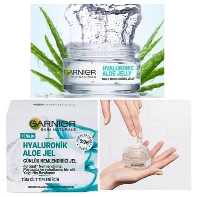 ژل آبرسان هیالورونیک اسید و آلوئه ورا گارنیرGARNIER مدل کاسه ای حجم 50 میلی لیتر — تصویر ۳