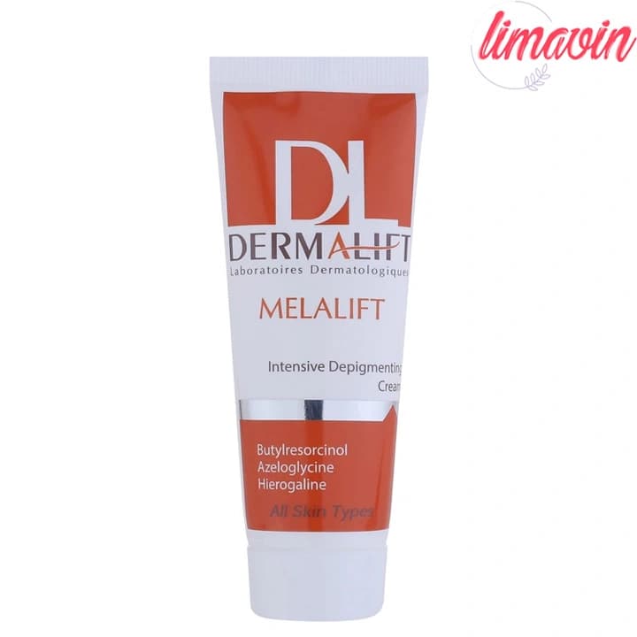 کرم روشن‌کننده صورت درمالیفت مدل Melalift، مناسب انواع پوست، حاوی گلیسیرین، روشن‌کننده و نرم‌کننده پوست، حجم 40 میلی‌لیتر