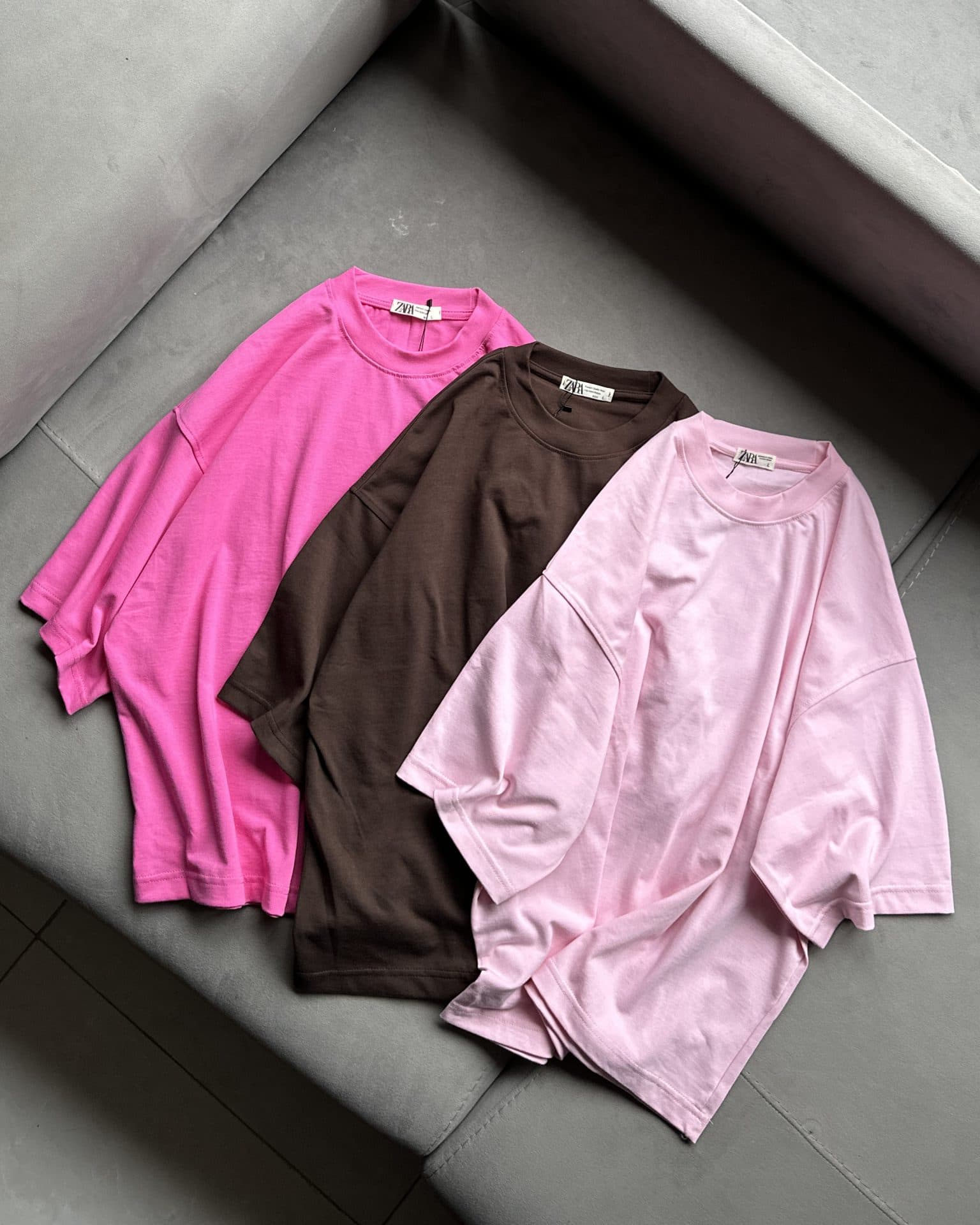 تیشرت بیسیک باکسی Zara — تصویر ۲
