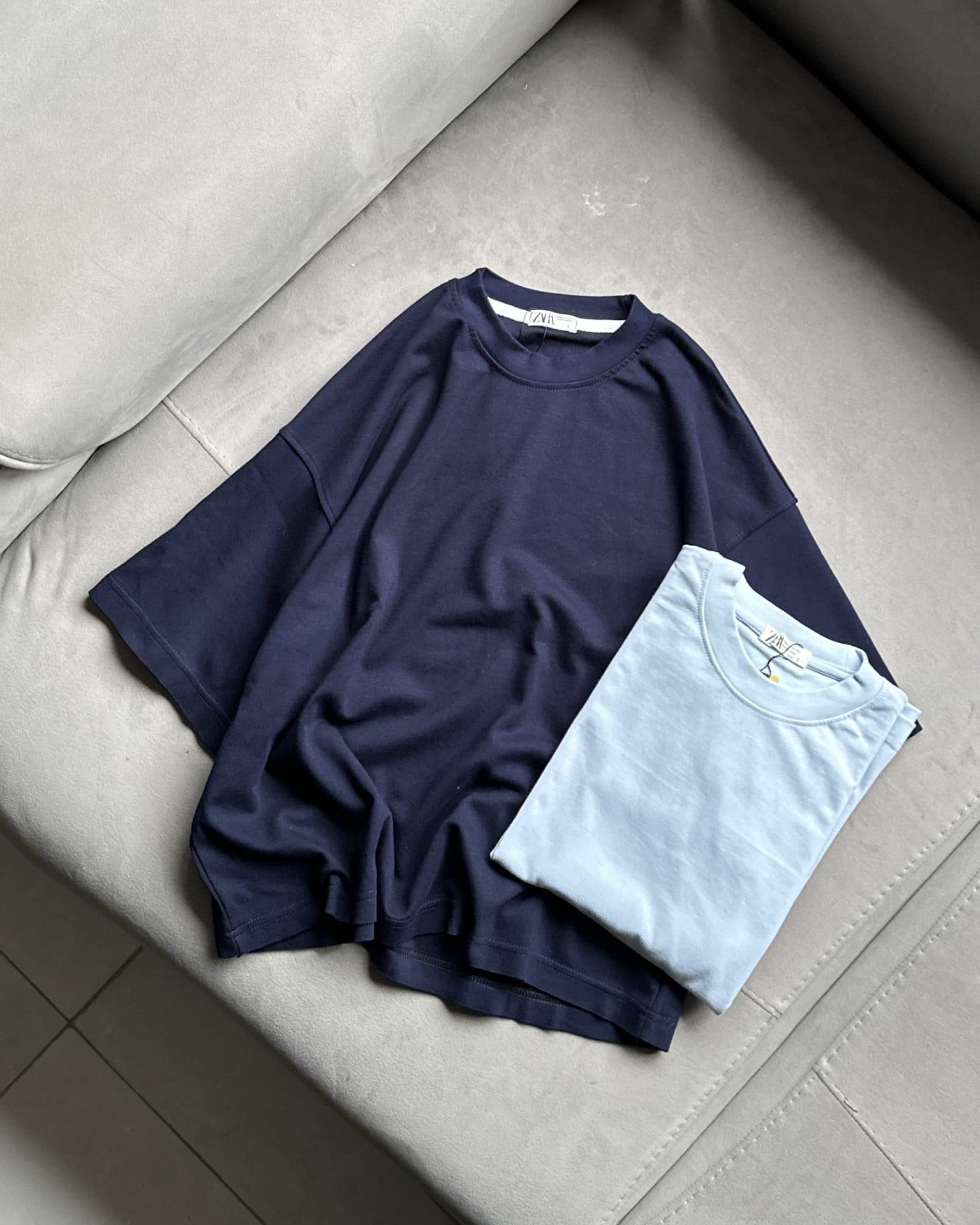 تیشرت بیسیک باکسی Zara — تصویر ۳