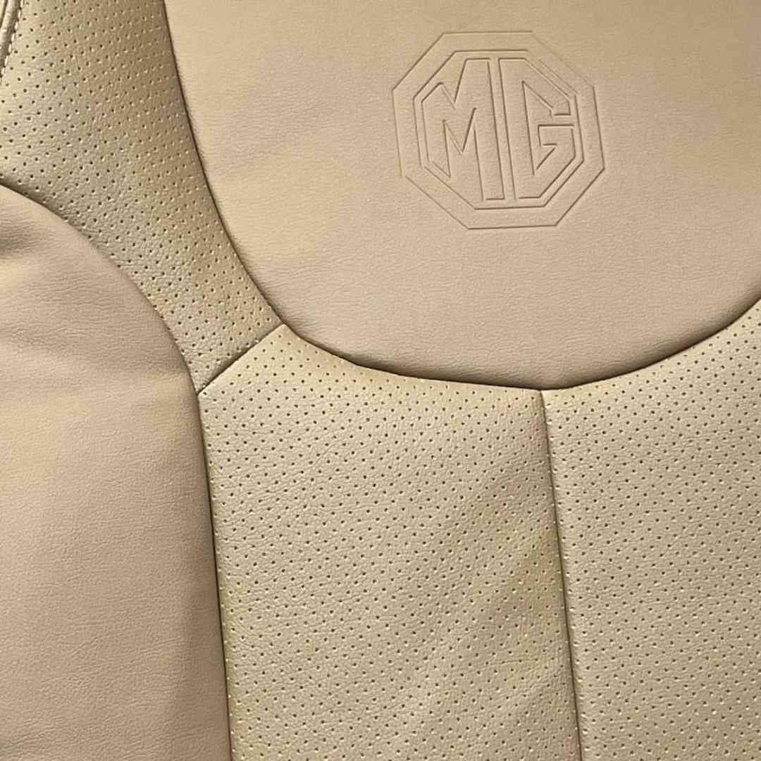 روکش صندلی ام جی MG 350 چرم رنگ کرم — تصویر ۳