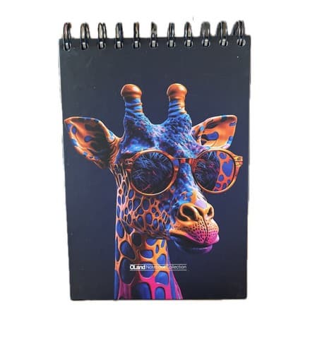 دفتریادداشت 20*14 جلدسخت استیکردار نارنیا (کد 1)