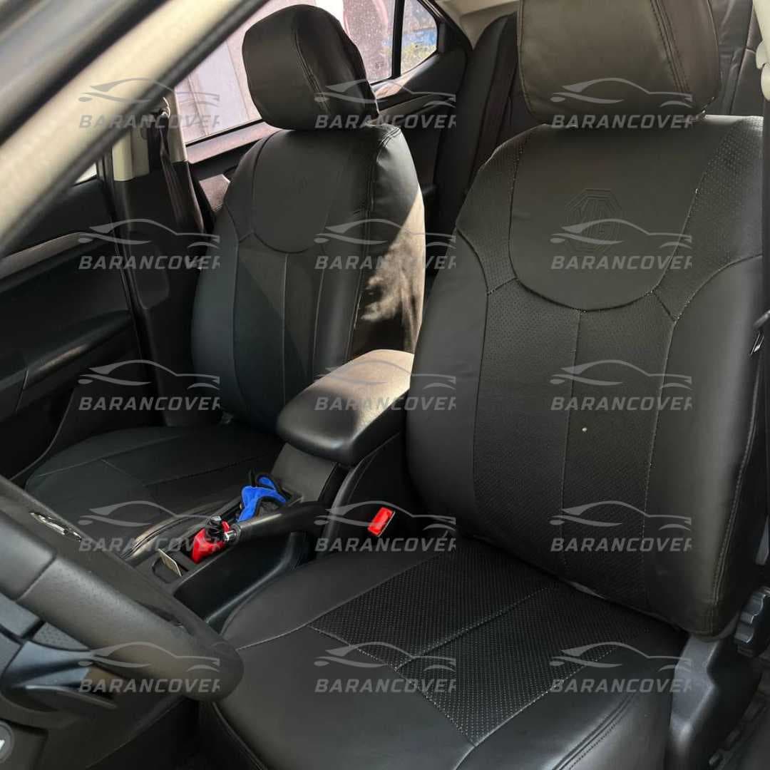 روکش صندلی ام جی MG 350 چرم رنگ مشکی