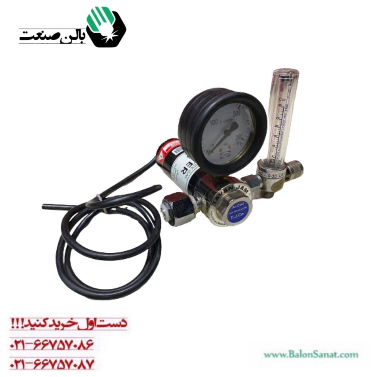 مانومتر گرمکن دار ( هیتردار) co2 توان جم — تصویر ۲