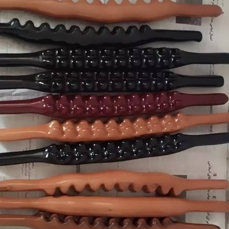وردنه چوبی ماساژ ساموا samoa، ابزار چوبی ماساژ،ماساژور چوبی دست — تصویر ۶