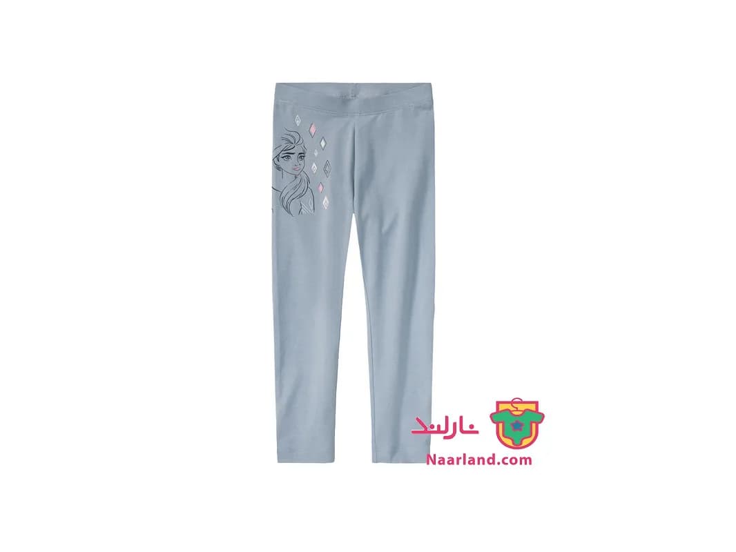 شلوار نخی دخترانه Disney آلمان آبی آسمانی طرح Frozen