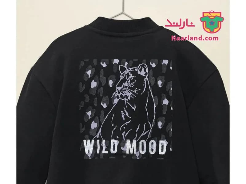 سویشرت دورس داخل کرکی پیپرتس Pepperts آلمان مشکی طرح wild mood — تصویر ۲