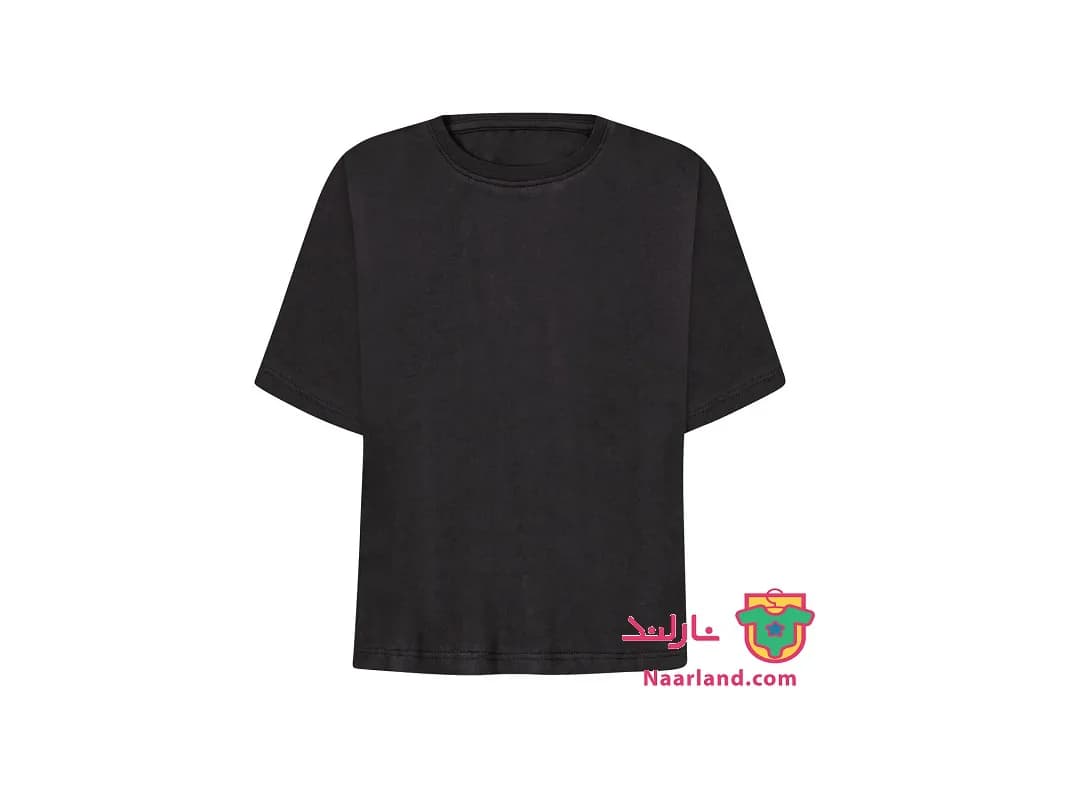 تیشرت کراپ دخترانه پپرتس آلمان (pepperts) مشکی ساده