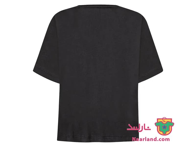 تیشرت کراپ دخترانه پپرتس آلمان (pepperts) مشکی ساده — تصویر ۳