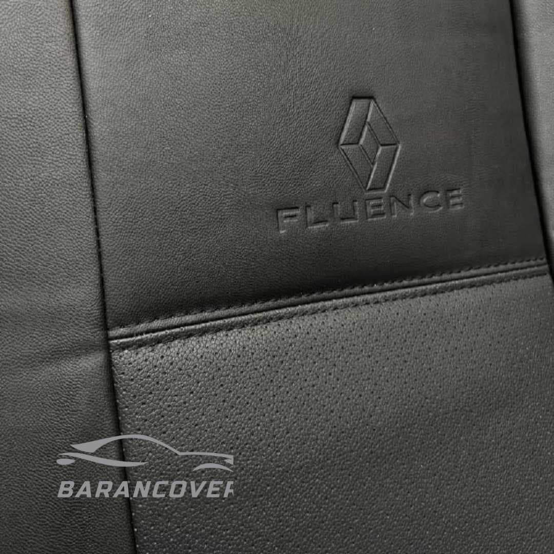 روکش صندلی رنو فلوئنس fluence دنده چرم رنگ مشکی — تصویر ۲