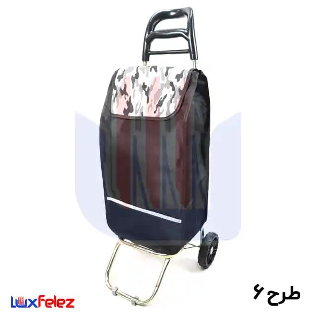 چرخ خرید مارال مدل اسپرت دسته پلاستیکی تاشو کد ۵۳۳ — تصویر ۸