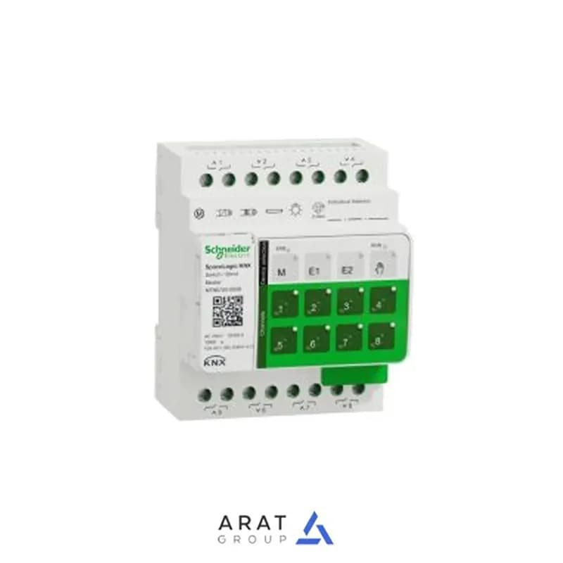 رله هوشمند اشنایدر 8 کانال مستر پرده و روشنایی مدل MTN6705-0008