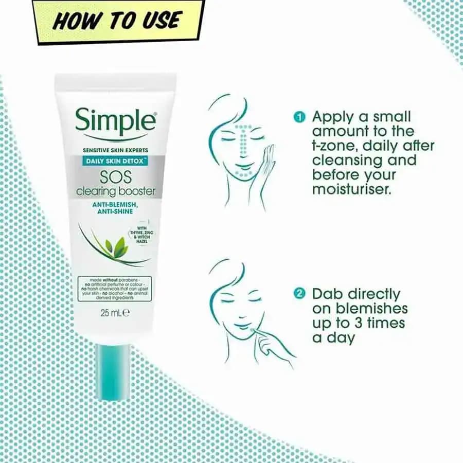 ژل ضد جوش فوری سیمپل SOS Gel Simple — تصویر ۳
