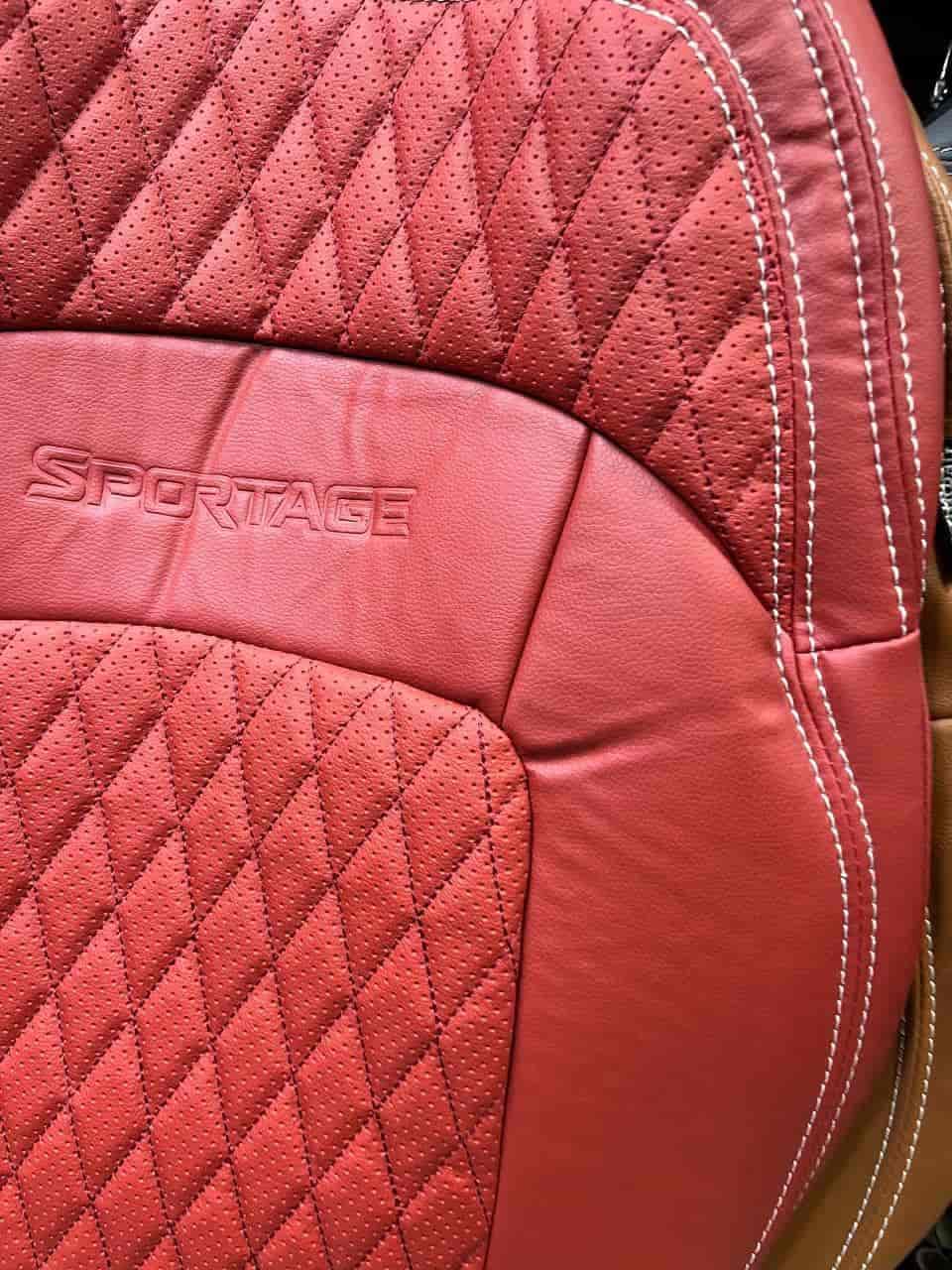 روکش صندلی کیا اسپورتیج 2011-2016 SPORTAGE چرم رنگ قرمز — تصویر ۲