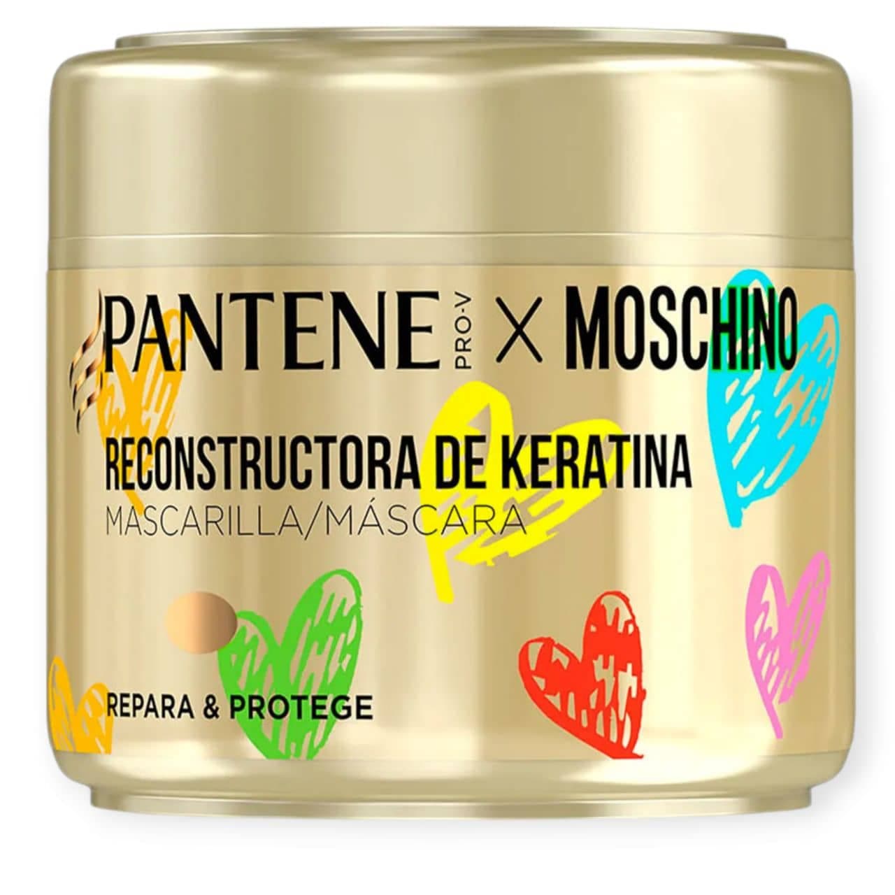 ماسک مو کراتین بازسازی کننده پنتنPANTENE مدل موسکینو Moschino Pro-V حجم 300 میلی لیتر