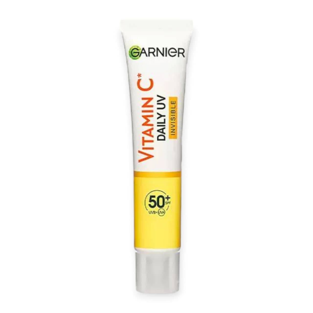 کرم ضد آفتاب فلوئیدی ویتامین سی گارنیرGARNIER مدل بی رنگ SPF50 حجم 40 میلی لیتر