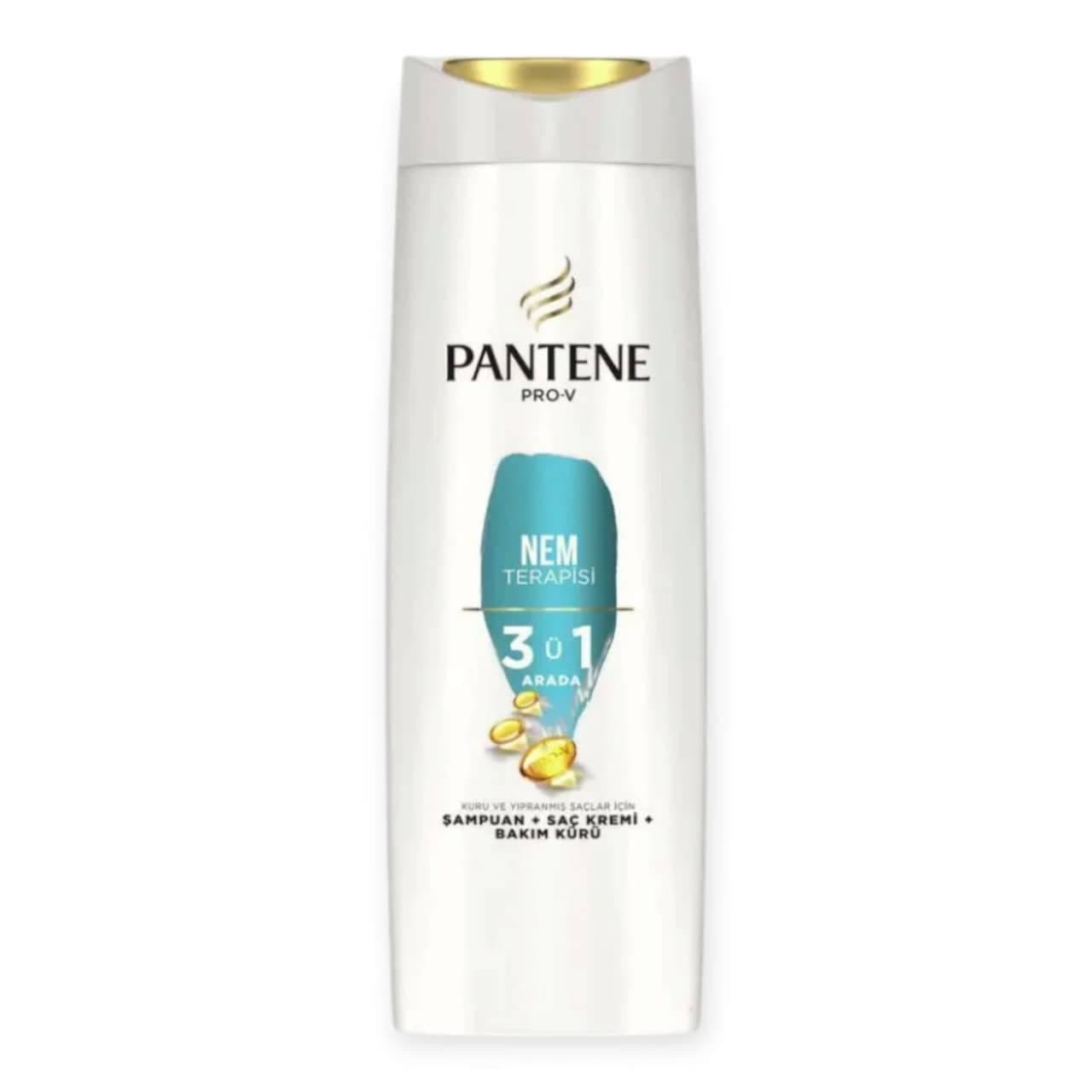 شامپو رطوبت تراپی مو پنتنPANTENE مدل Nem Terapisi 3ü1 حجم 350 میلی لیتر