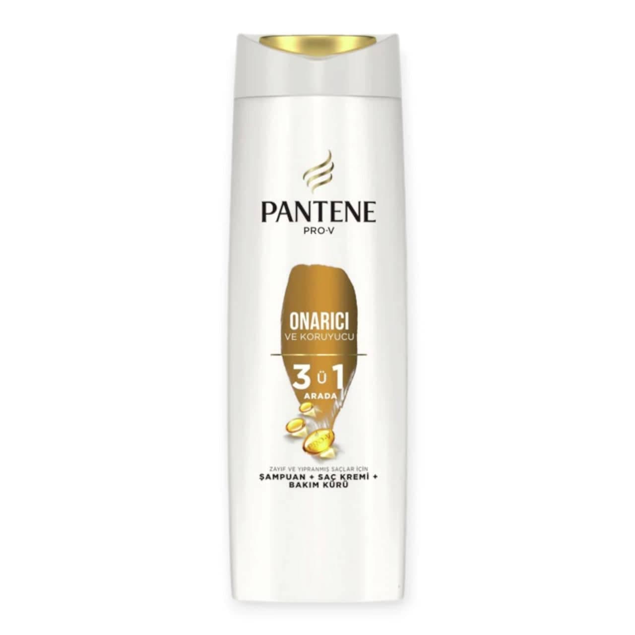 شامپو ترمیم کننده مو پنتنPANTENE مدل Onarici 3ü1 حجم 350 میلی لیتر