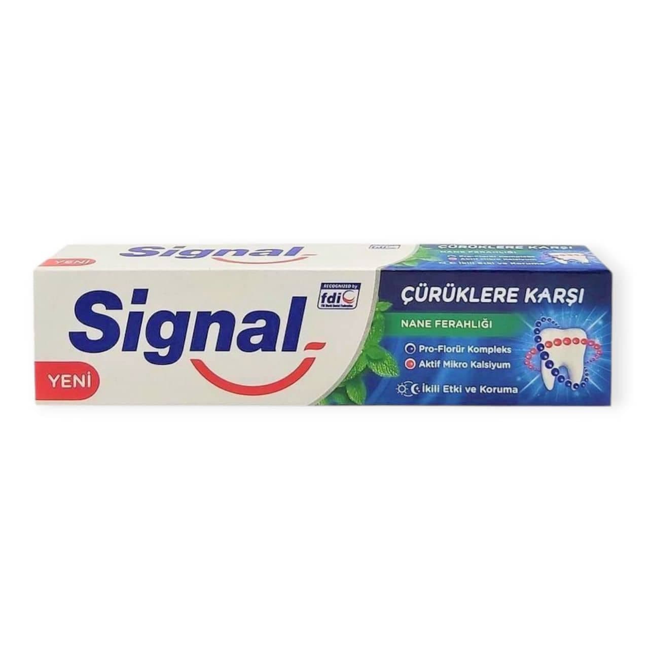 خمیر دندان ضدپوسیدگی سیگنال SIGNAL با رایحه نعنا حجم 100 ميلی لیتر