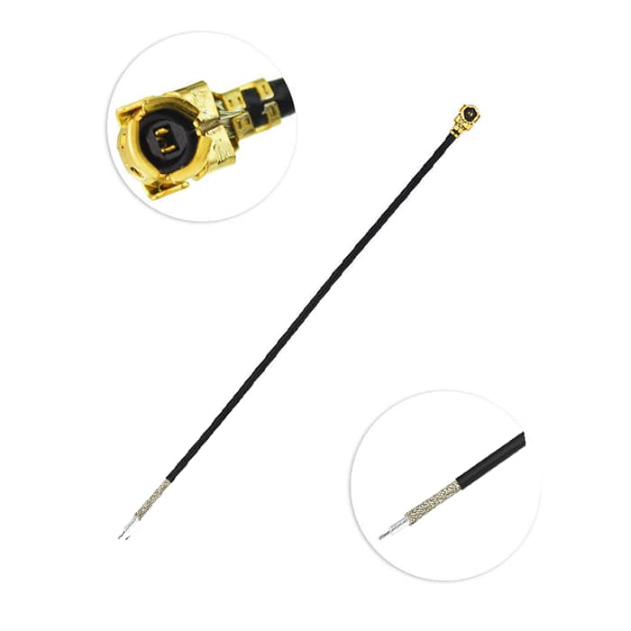 کابل کواکسیال RF یک سر آزاد دارای کانکتور مادگی UFL با طول 10cm