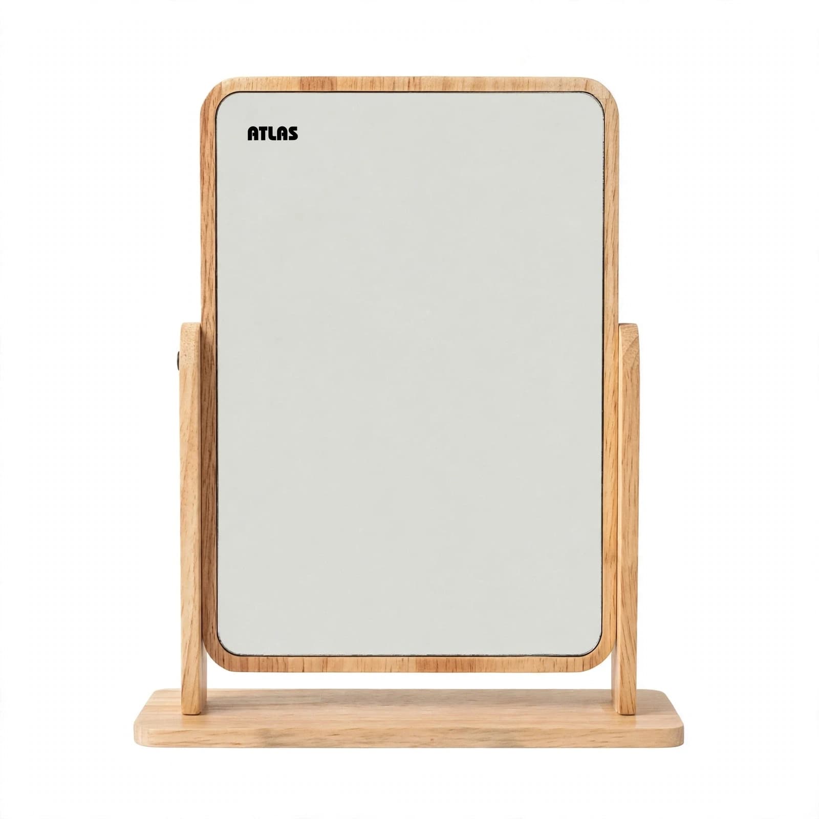 آینه ی رو میزی اطلس ATLAS تمام چوب مدل دلوین بزرگ 25×19 cm کد 248 — تصویر ۳