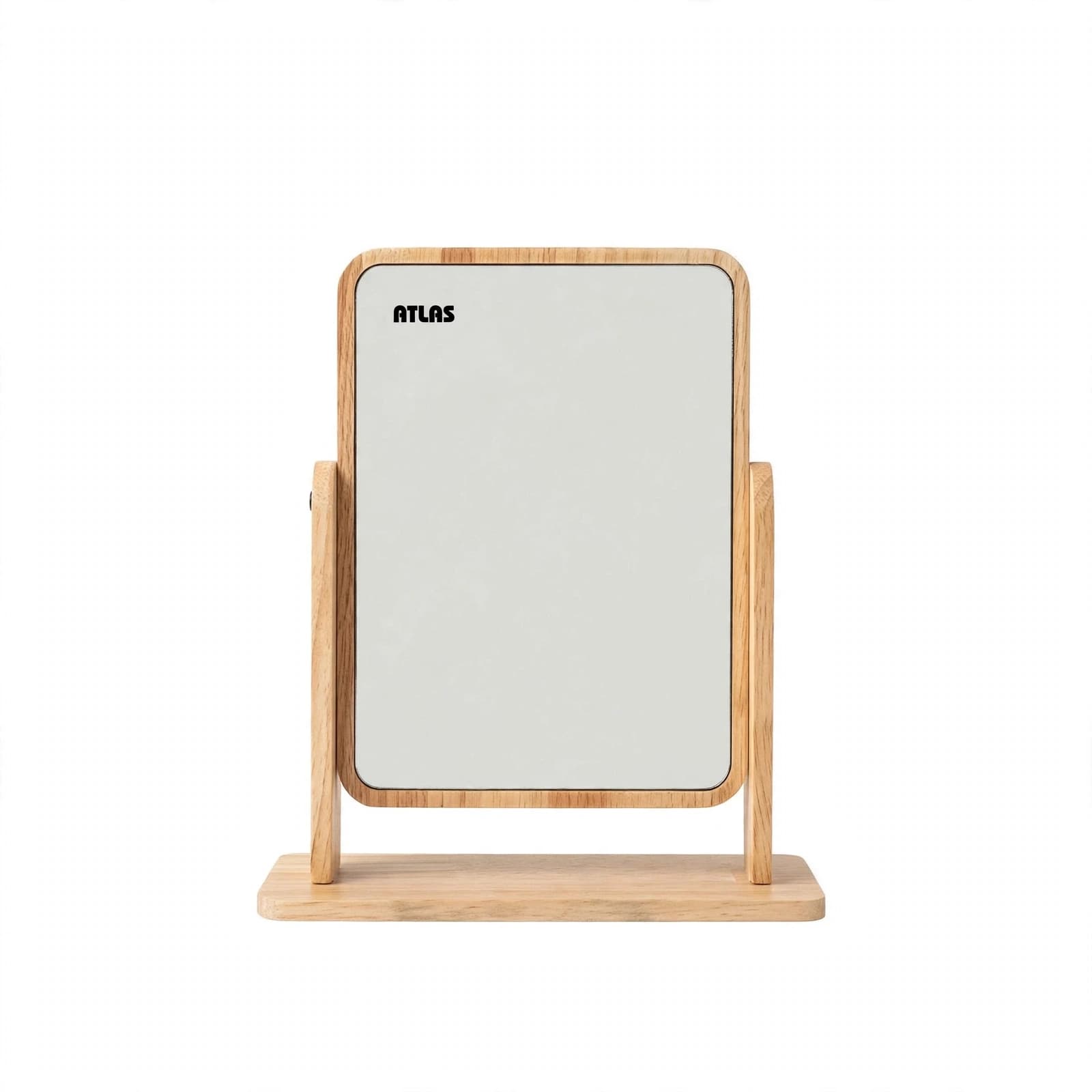 آینه ی رو میزی اطلس ATLAS تمام چوب مدل دلوین کوچک 18×13 cm کد 246 — تصویر ۳