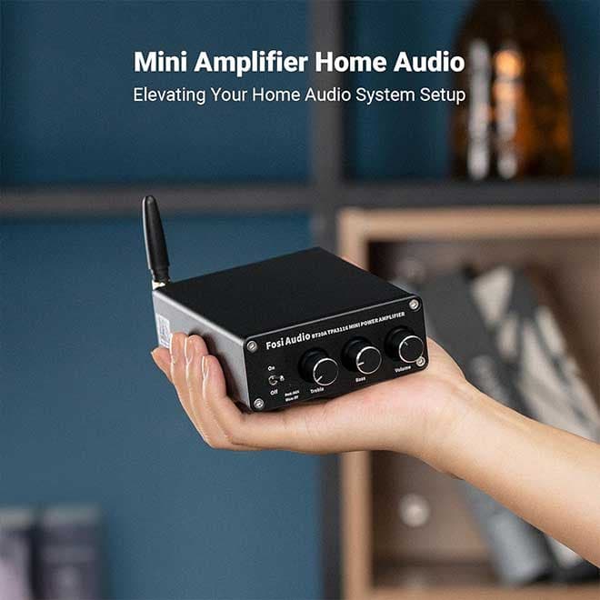آمپلی فایر رومیزی استریو بلوتوث تقویت کننده 200 وات Fosi Audio BT20A — تصویر ۵