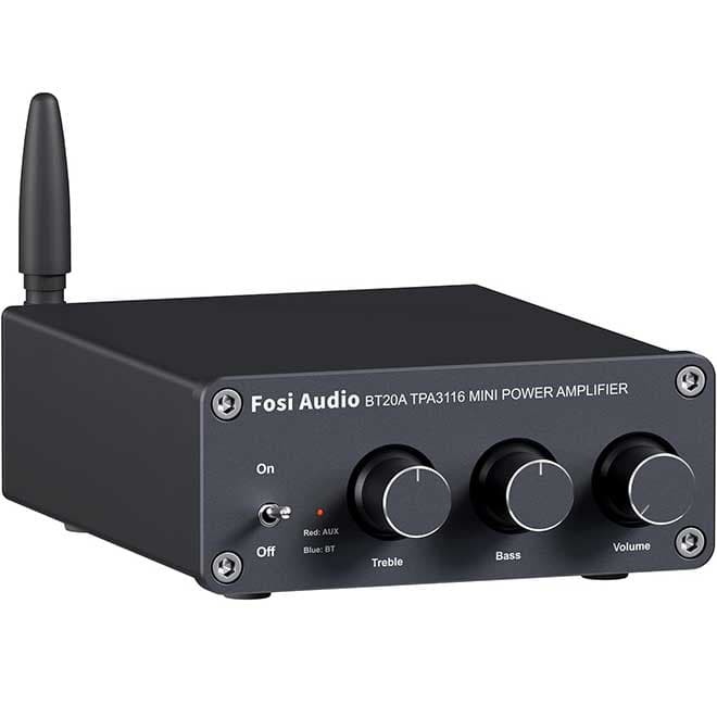 آمپلی فایر رومیزی استریو بلوتوث تقویت کننده 200 وات Fosi Audio BT20A