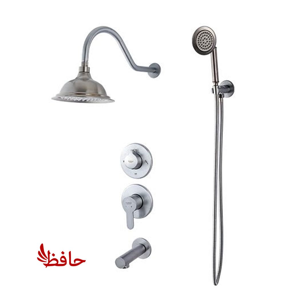 شیر حمام توکار راسان مدل هورنر کروم مات کلاس 1