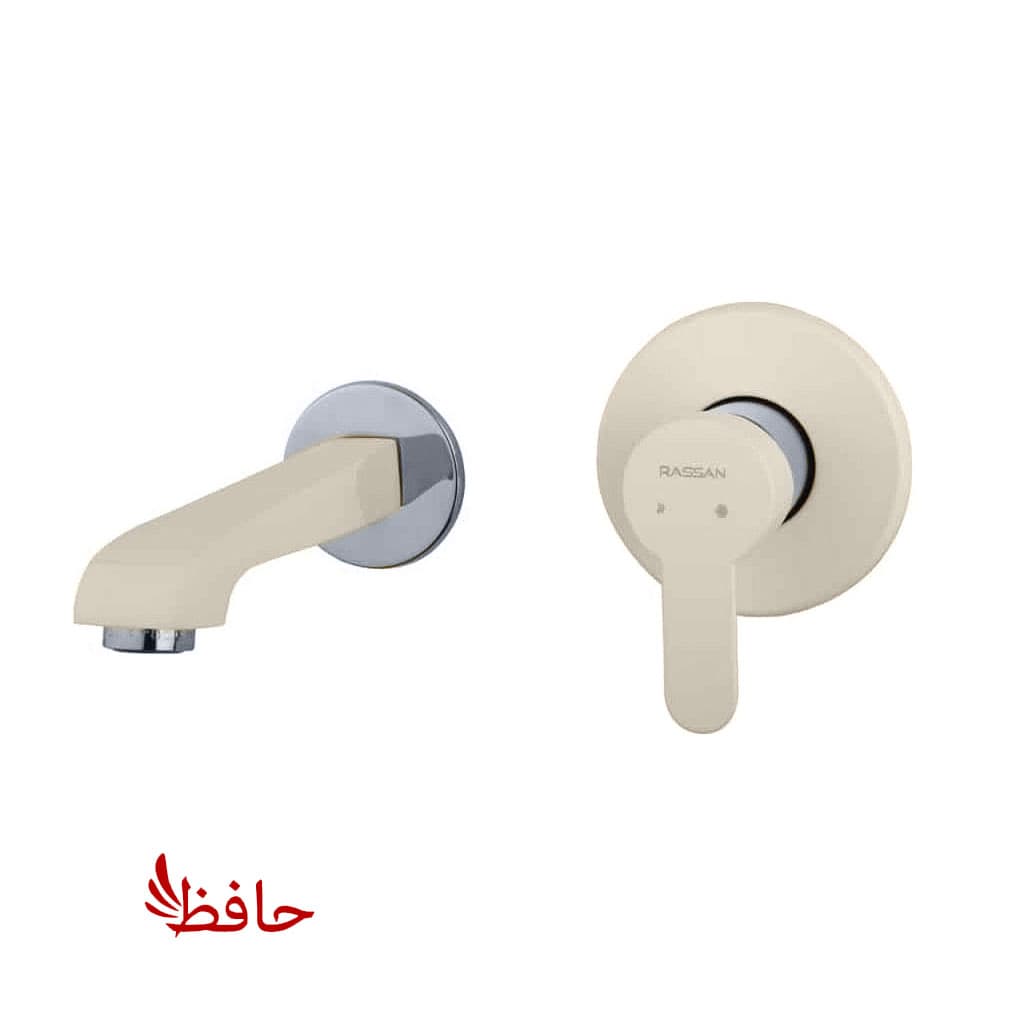 شیر روشویی توکار راسان مدل ویوات تنسو شیری کروم