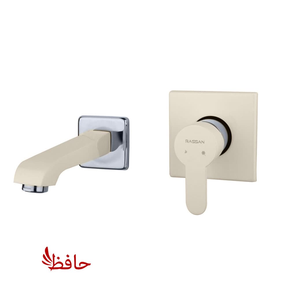 شیر روشویی توکار راسان مدل ویوات فلت شیری کروم