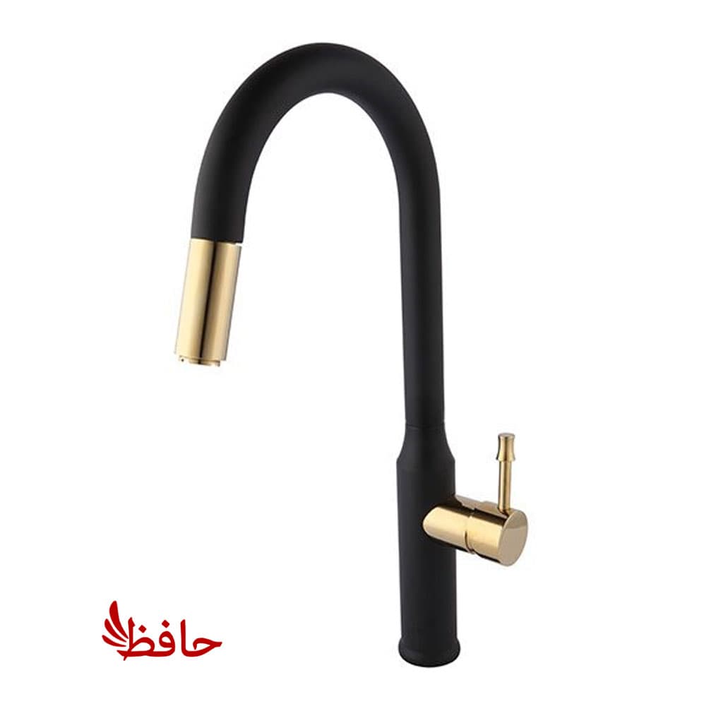 شیر ظرفشویی شاوری راسان مدل کارمن مشکی طلایی