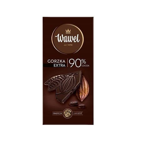 شکلات تلخ 90 درصد واول Wawel وزن 90 گرم