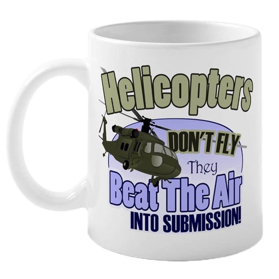 ماگ خلبانی طرح Helicopters don’t fly