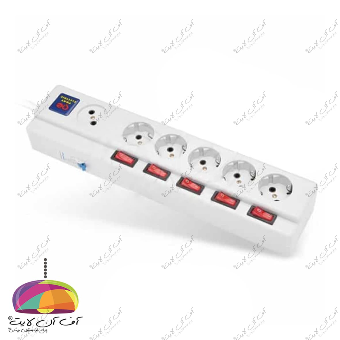 چند راهی ۵+۱ با فیوز مینیاتوری ارت دار پارت الکتریک