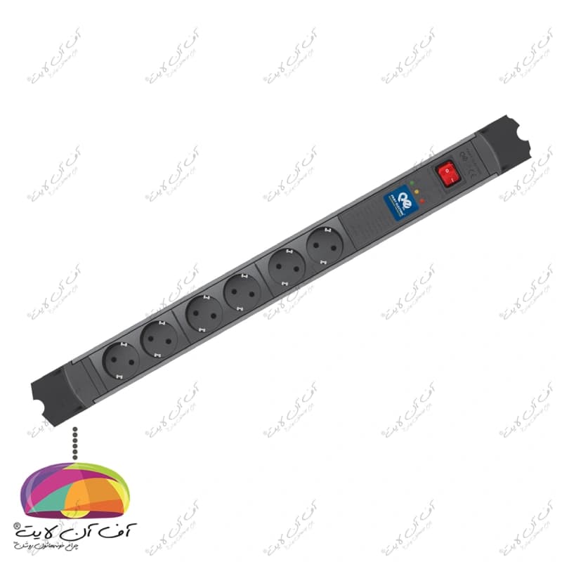محافظ برق رک مونت 6 خانه آنالوگ مدل پارسا پارت الکتریک