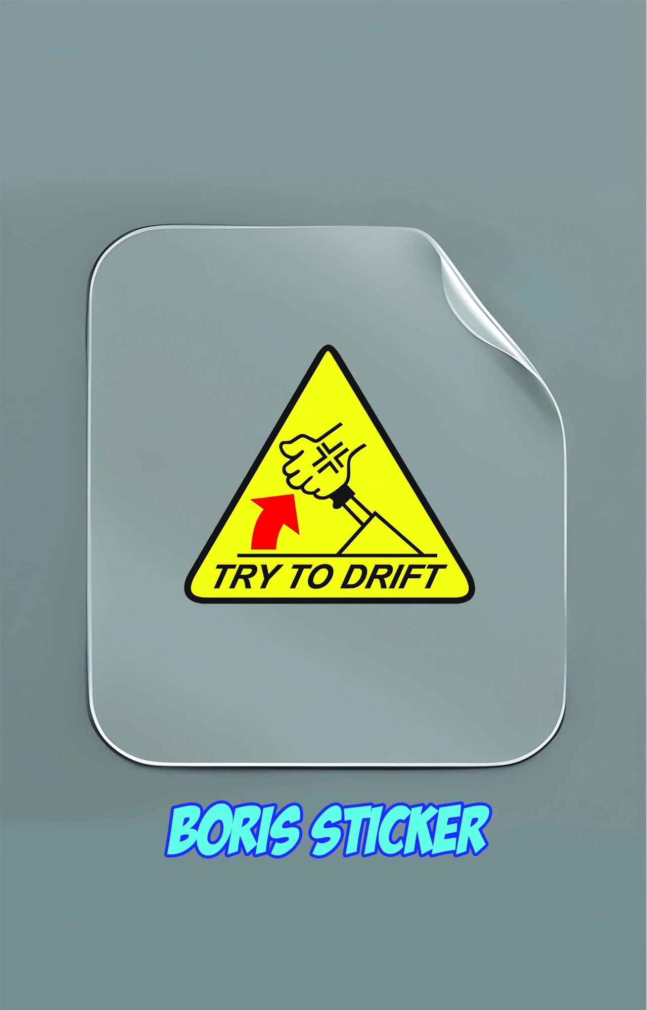 استیکر طرح دریفت try to driftکد 3928