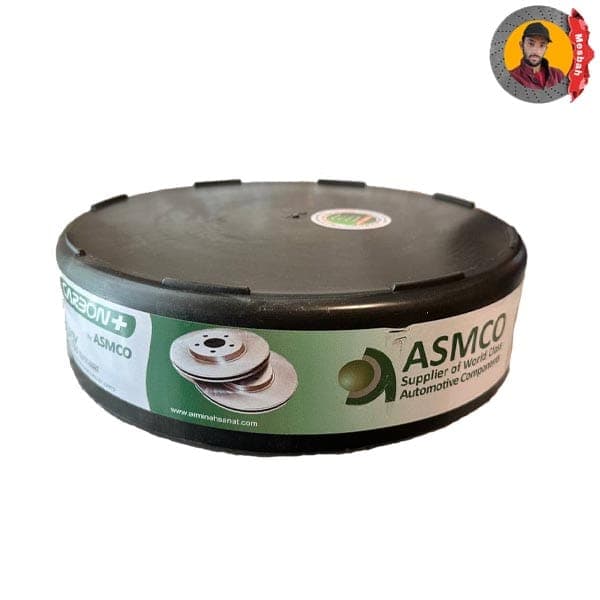 دیسک ترمز جلو پژو 405 برند آسمکو (ASMCO) — تصویر ۲