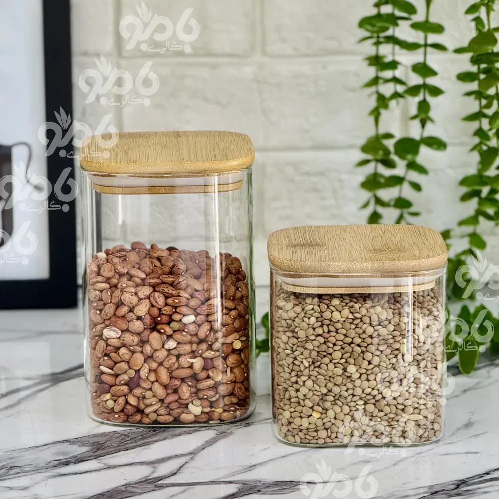 بانکه پیرکس مربع قطر 10 سانتی‌متر