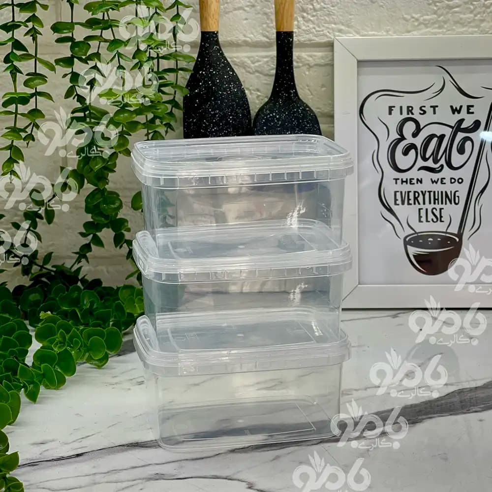 ظرف نگهدارنده فریزری 3عددی 550میلی‌لیتر