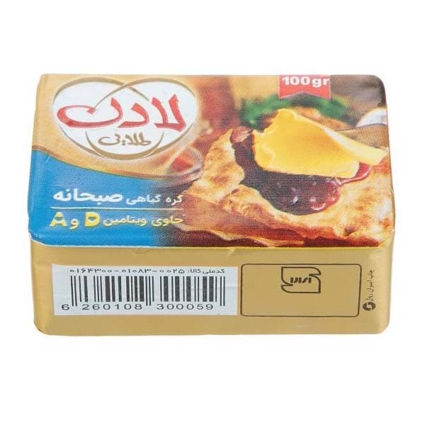کره صبحانه گیاهی لادن مقدار 100 گرم