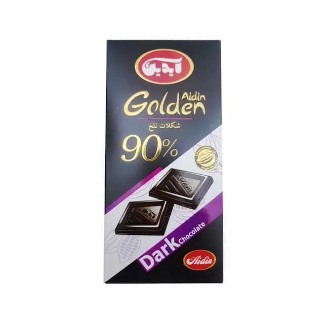 شکلات تلخ 90 درصد آیدین-100 گرم 6عددی — تصویر ۳
