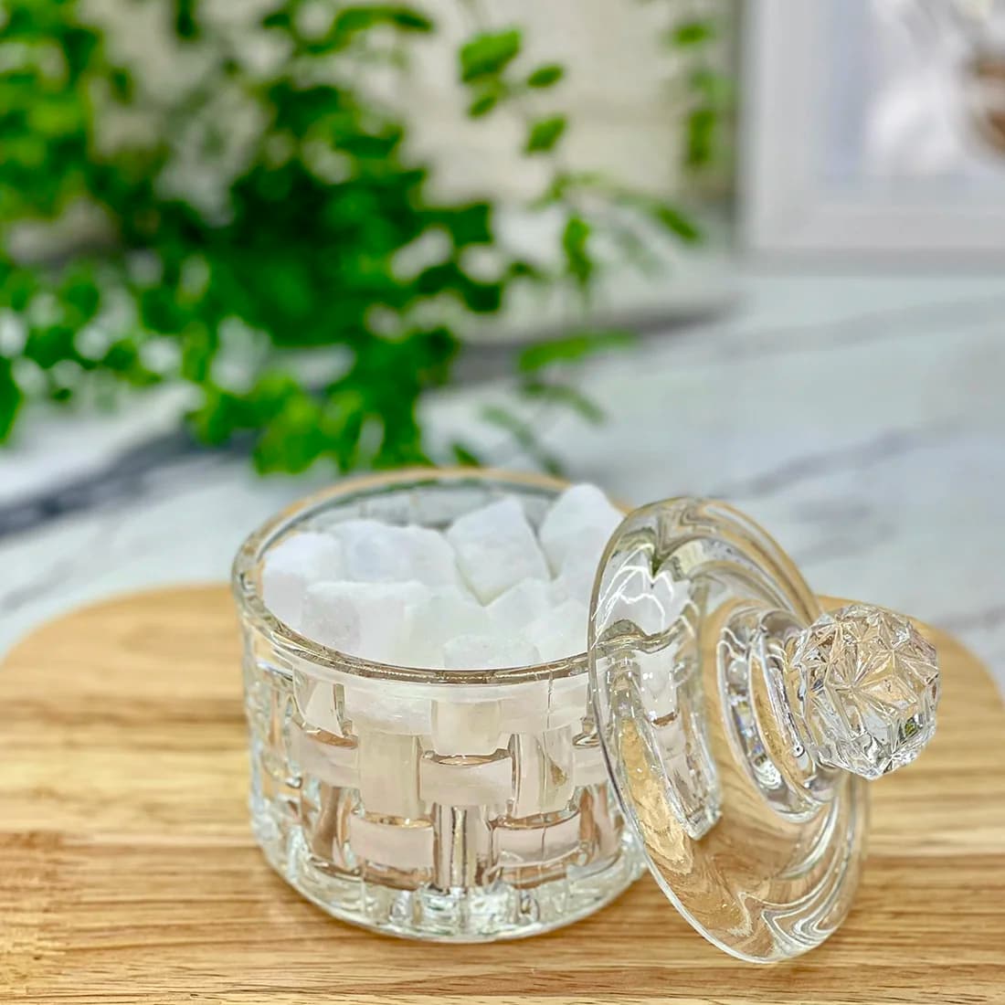 قندان شیشه ای حصیری دنیز — تصویر ۴