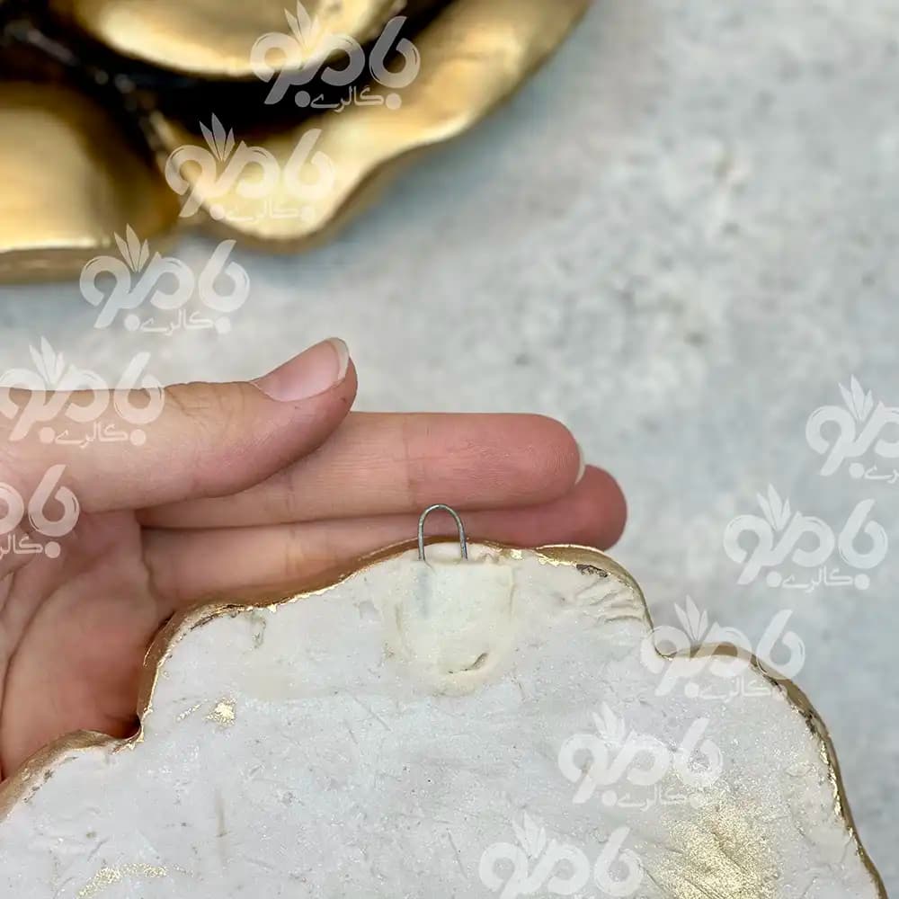 دیوارکوب رزین گل 3تکه رز — تصویر ۳