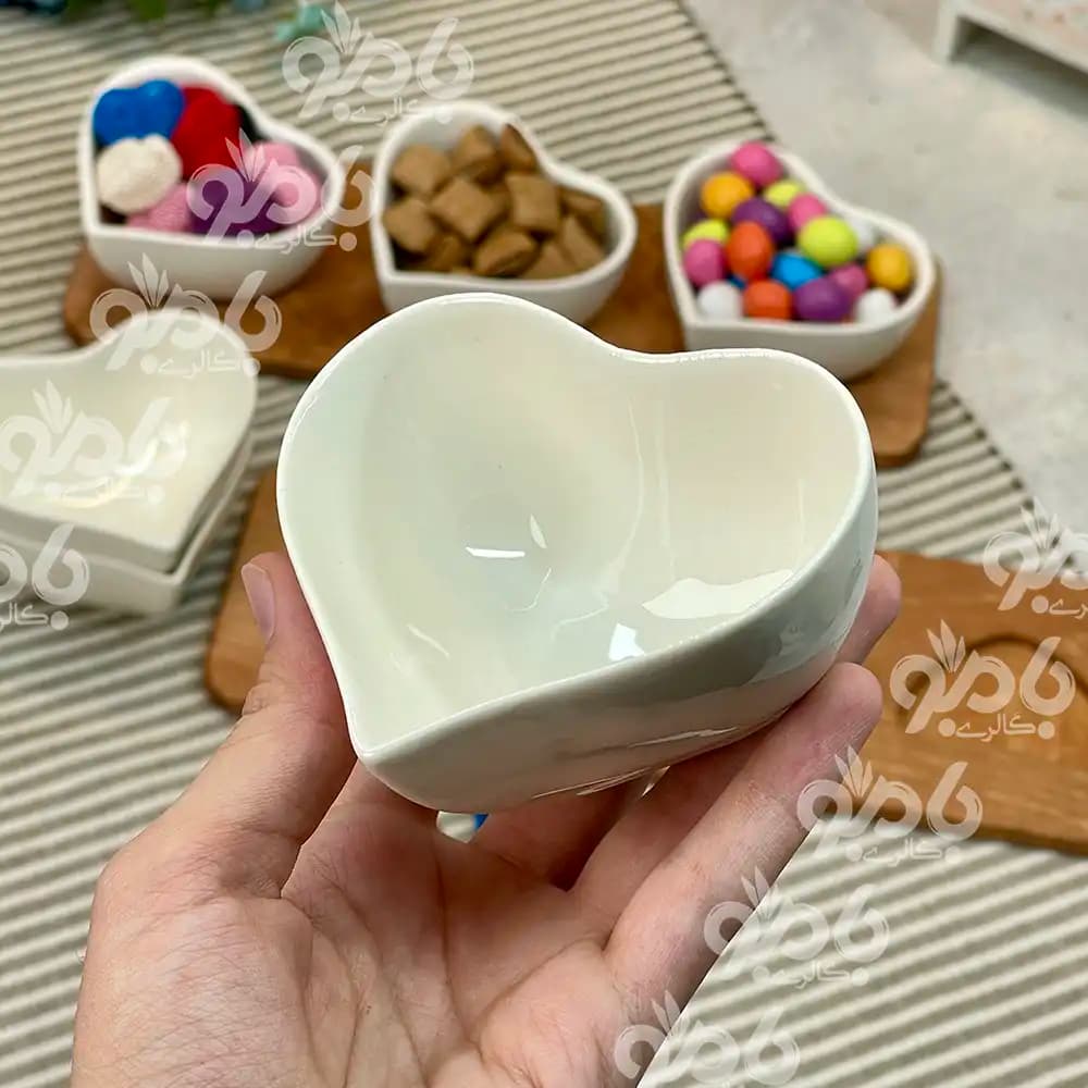 اردو خوری زیره چوب پلای وود 3پیاله قلب — تصویر ۴