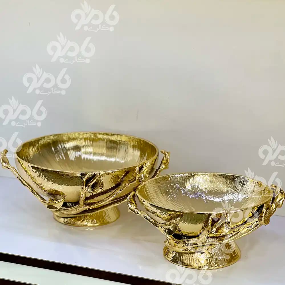 آجیل خوری آلومینیوم لیلیوم 290/407 طلایی